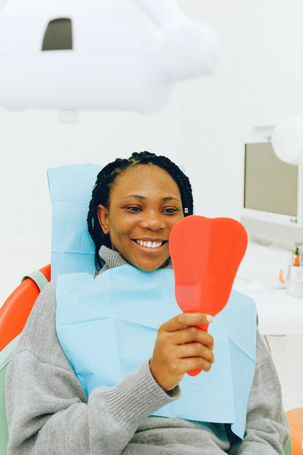 Illustrative smiling adult